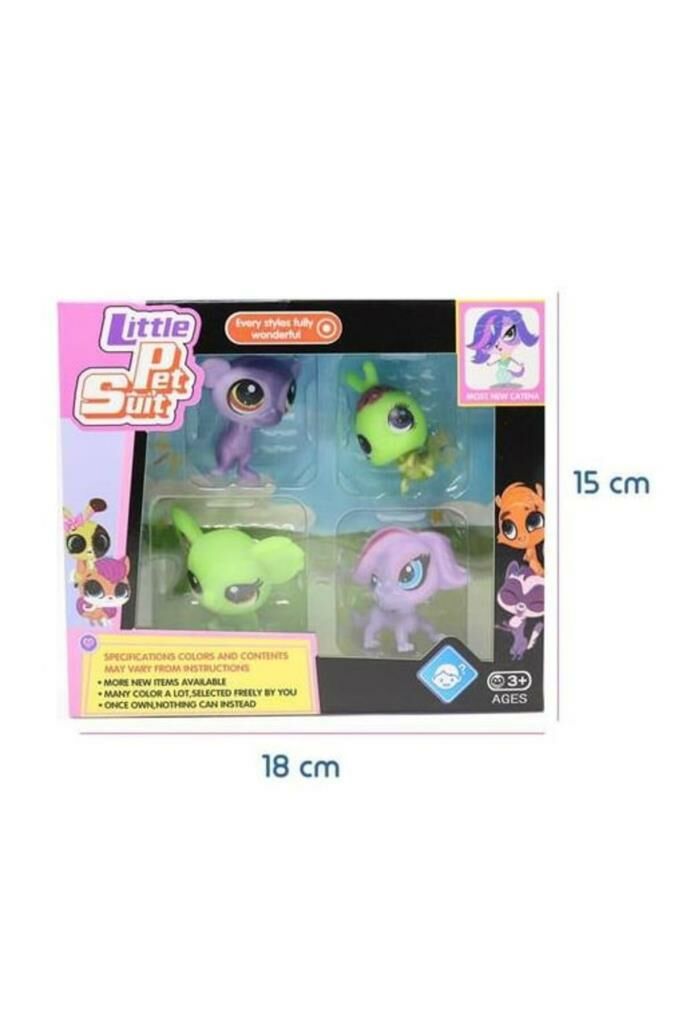 Little Pet Suit 4'lü Figür Set