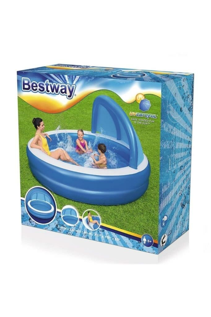 Bestway Güneşlikli Şişme Havuz 241*241*140