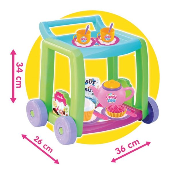 Candy & Ken Çay Servis Arabası 14 Prç