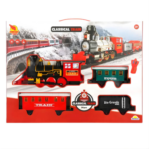 Suncon Sesli ve Işıklı Uzaktan Kumandalı Tren Seti 29 Parça