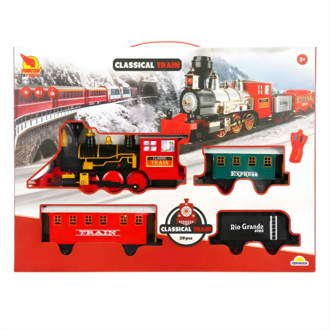 Suncon Sesli ve Işıklı Uzaktan Kumandalı Tren Seti 29 Parça