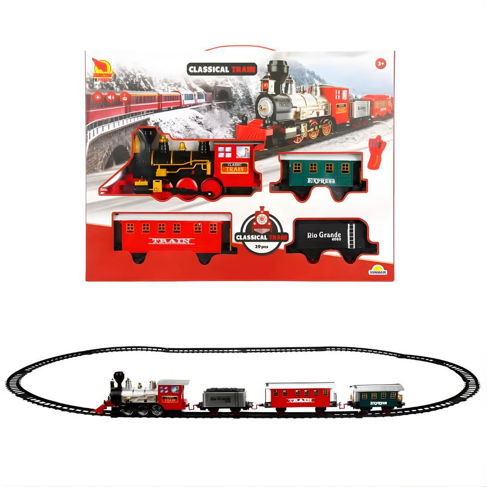 Suncon Sesli ve Işıklı Uzaktan Kumandalı Tren Seti 29 Parça