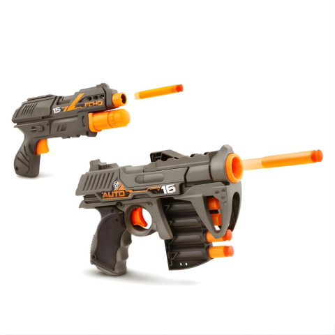 16 Mermili Sünger Dart Atan 2'li Silah Seti