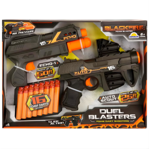 16 Mermili Sünger Dart Atan 2'li Silah Seti