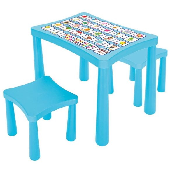 Story İki Tabureli Masa Mavi