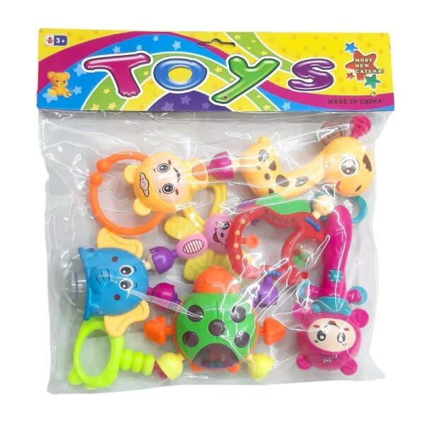 Hayvan Figürlü Çıngırak Seti 697-4