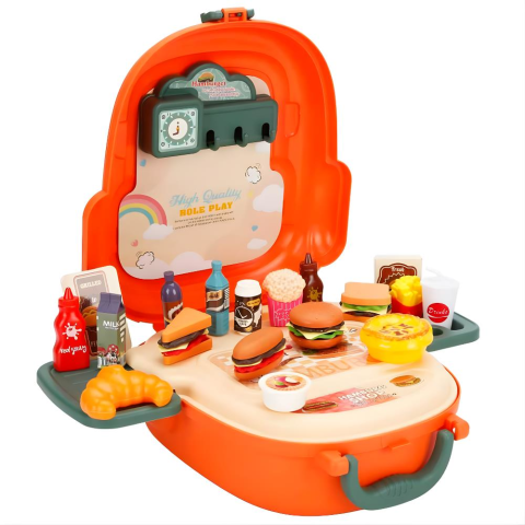 Little Chef Çantalı Hamburger Dükkanı Oyun Seti