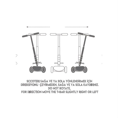 Cool Wheels Unisex Luna Elite 3 Tekerlekli Katlanabilir Led Işıklı Scooter Mavi FR59991