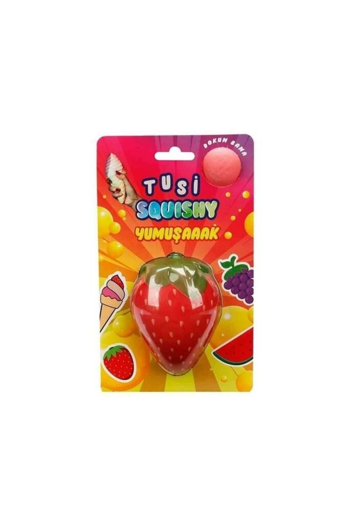 Tusi Squishy Çilek Köpük Oyuncak 13 Cm