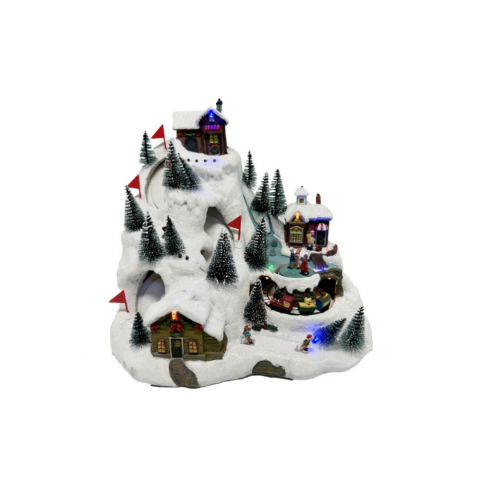 Forever Ledli Müzikli Dönen Snow Mountain