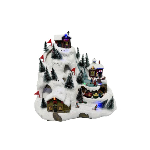 Forever Ledli Müzikli Dönen Snow Mountain