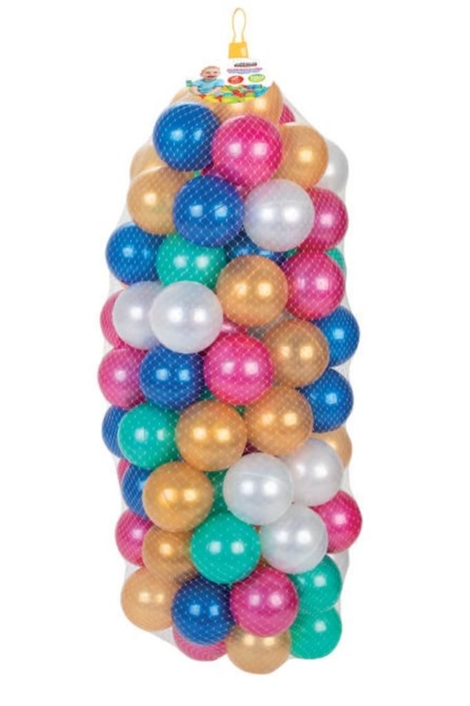 Pilsan 7 Cm 100'lü Filede Metalik Oyun Havuzu Topları