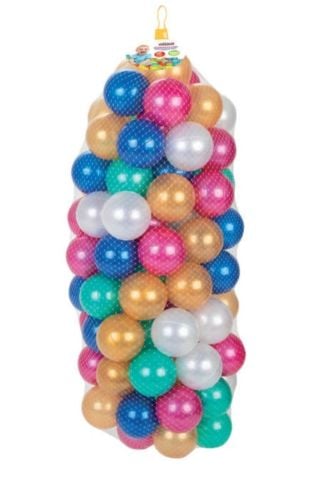 Pilsan 7 Cm 100'lü Filede Metalik Oyun Havuzu Topları