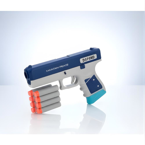 Oyuncak Sünger Mermi Atan Tabanca WY2105B Blaster Zone Soft Bullet Silah