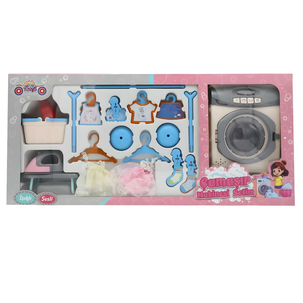 Sesli ve Işıklı Çamaşır Makinesi Seti