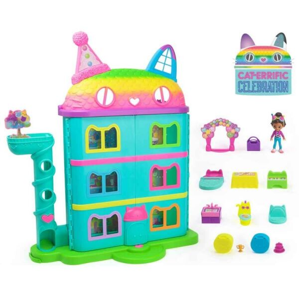 Gabby’s Dollhouse Festival Evi Eğlenceli Müzikli Oyun Seti 63 cm