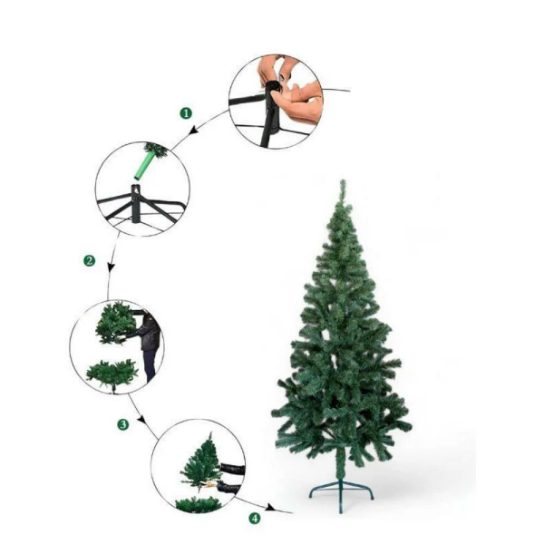 Yılbaşı Lüks Çam Ağacı 180 Cm 355 Dal