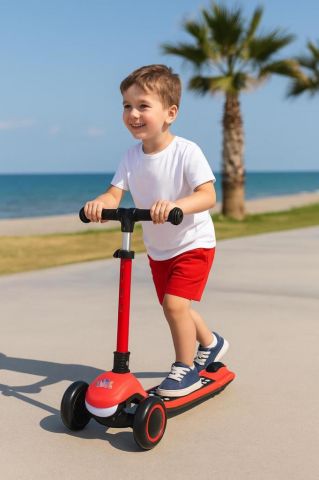 Scooter Pilli Müzikli Renkli Işıklı