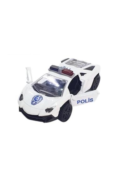 1/30 Çekbırak Metal Polis Arabası - 930338