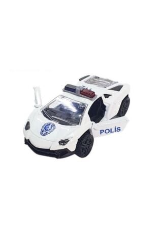 1/30 Çek bırak Metal Polis Arabası - 930338