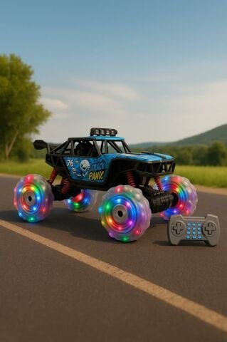 2.4G 1:18 Uzaktan Kumandalı Araba Işıklı Dans Eden Yan Gidebilen