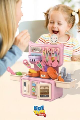 Musluklu Sulu Mini Mutfak Seti Mutfak Oyuncağı
