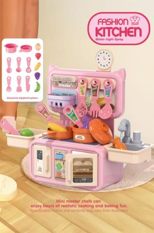 Musluklu Sulu Mini Mutfak Seti Mutfak Oyuncağı