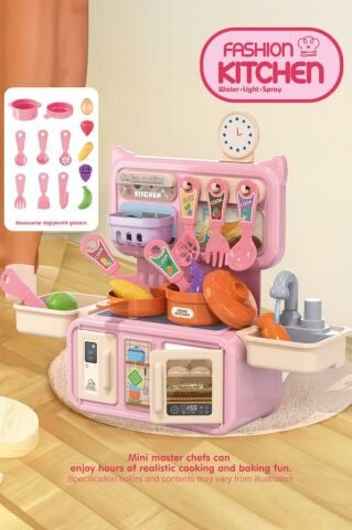 Musluklu Sulu Mini Mutfak Seti Mutfak Oyuncağı