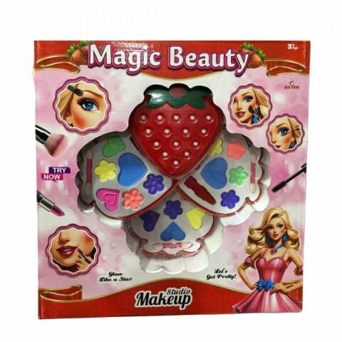 Çilek Üçlü Makyaj Seti CLK-422