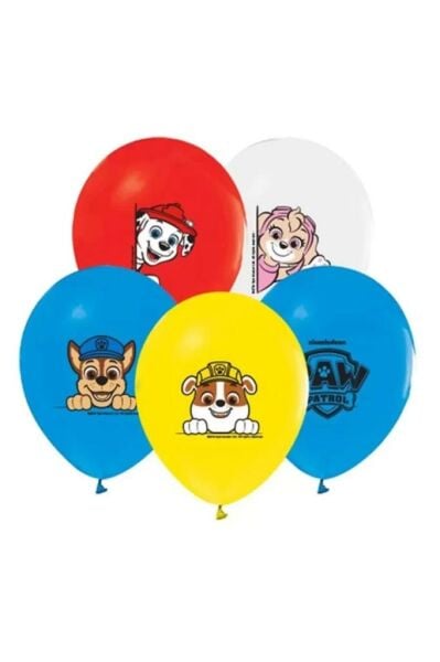 BalonEvi Balon 4+1 Paw Patrol Refresh Baskılı 12'' / Balonevi