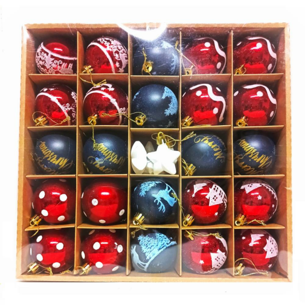 Kutulu Karışık Ağaç Süs 37 Parça