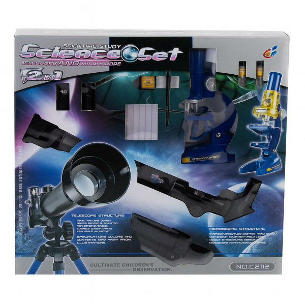 Mikroskop Teleskop Seti Kutulu C2112