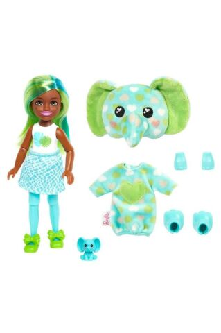 Barbie Cutie Reveal Bebekler Chelsea Tropikal Orman Serisi Fil Hkr13