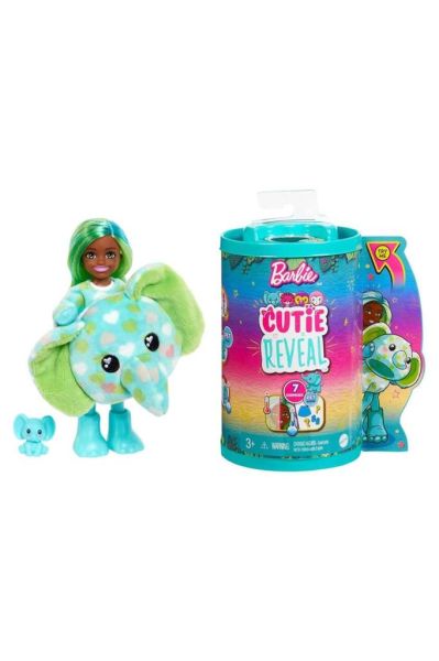 Barbie Cutie Reveal Bebekler Chelsea Tropikal Orman Serisi Fil Hkr13