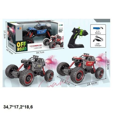 Uzaktan Kumandalı Duman Atan Metal Arazi Aracı