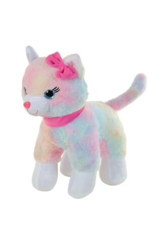 Peluş 30 Cm Pembe Tokalı Kedi Pl62555