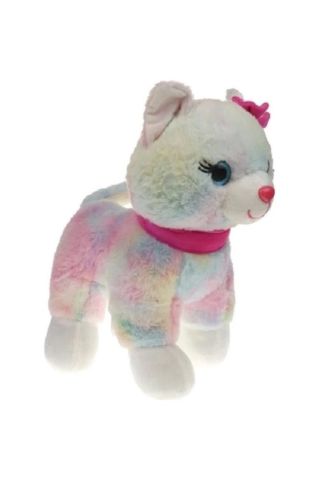 Peluş 30 Cm Pembe Tokalı Kedi Pl62555