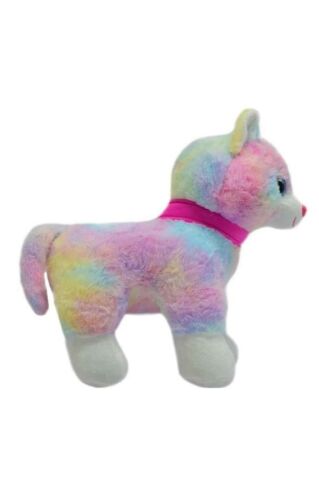 Peluş 30 Cm Pembe Tokalı Kedi Pl62555