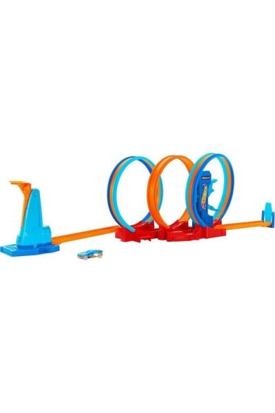 Hot Wheels Üçlü Döngü Pisti 3 Halkalı Oyun Seti HPX93