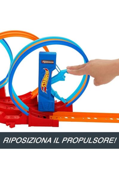 Hot Wheels Üçlü Döngü Pisti 3 Halkalı Oyun Seti HPX93