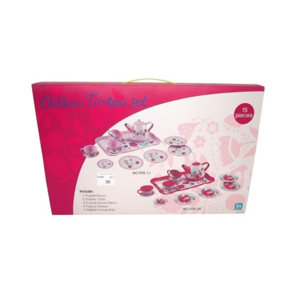 15 Prç Metal Çay Seti