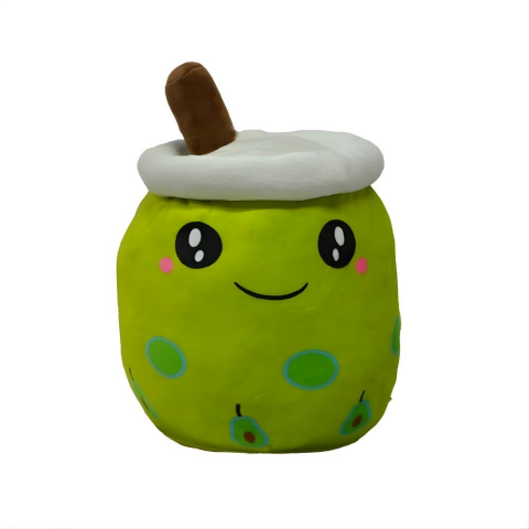 Peluş 15 Cm Gülen Yüz Pipetli Bardak