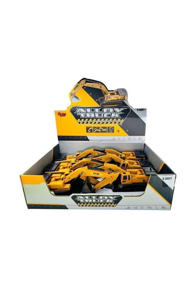 Sürtmeli Metal İnşaat Aracı 1:55 Ekskavatör