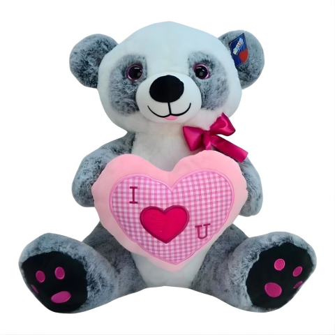 Peluş 30 Cm Kalp Tutan Panda