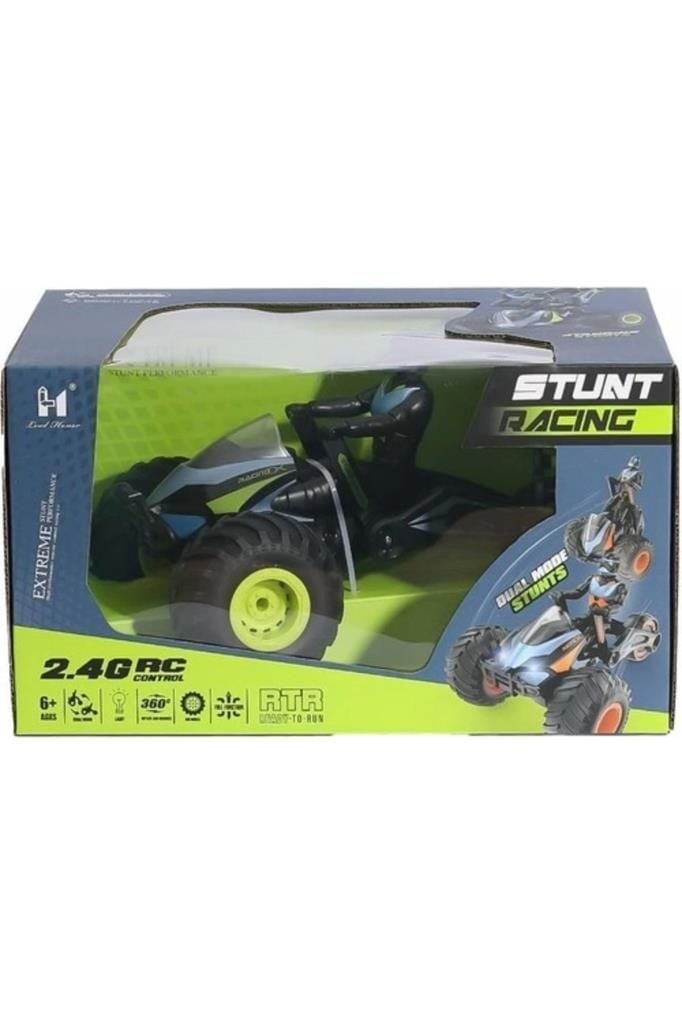 Kumandalı Şarjlı Akrobat Çift Modlu Işıklı 360° Dönüş Yapabilen Araba