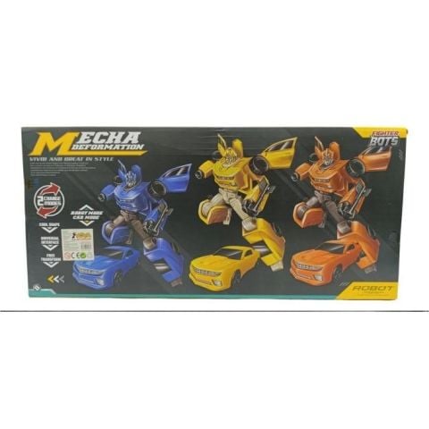 Kutuda 3'lü Transformers Robot