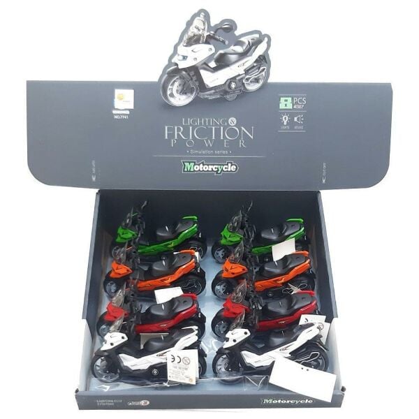 Sürtmeli Işıklı Müzikli Scooter DMN7741 (1 Adet)