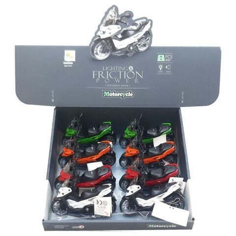 Sürtmeli Işıklı Müzikli Scooter DMN7741 (1 Adet)