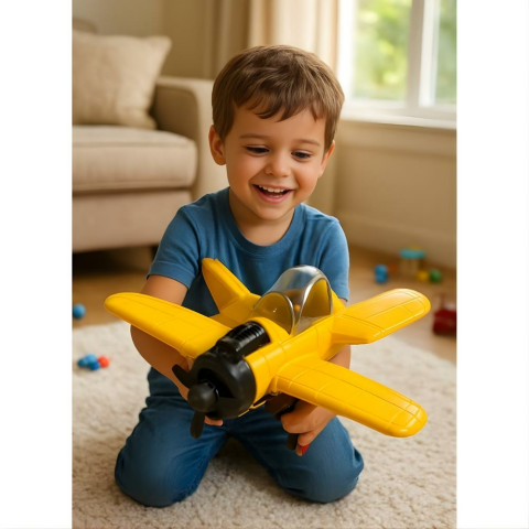 Samatlı Oyuncak Sesli ve Işıklı Uçak