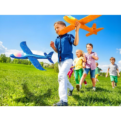 Oyuncak Uçak Köpük El Atma Planör Eğlenceli Strafor Uçak